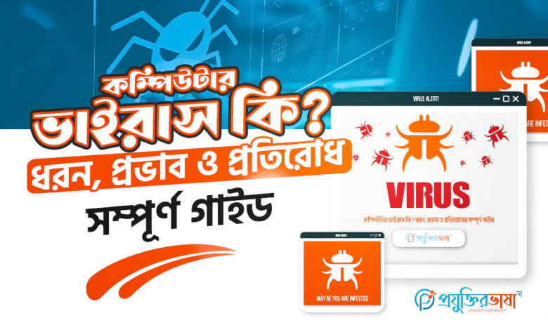 কম্পিউটার ভাইরাস কি? ধরন, প্রভাব ও প্রতিরোধের সম্পূর্ণ গাইড