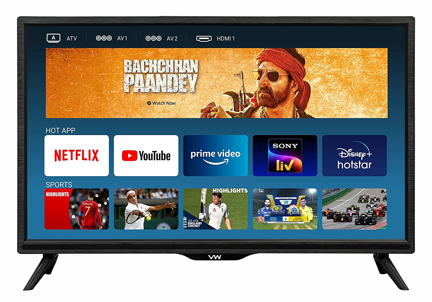 VW (60cm) LED HD ২৪ ইঞ্চি টিভি (VW24S)