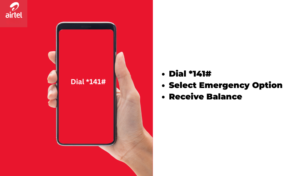 Airtel এমার্জেন্সি ব্যালেন্স নেওয়ার ধাপসমূহ 