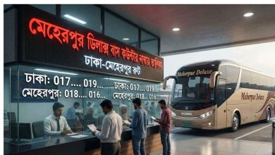 মেহেরপুর ডিলাক্স বাস কাউন্টার নাম্বার