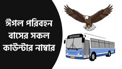 ঈগল পরিবহন বাসের সকল কাউন্টার নাম্বার
