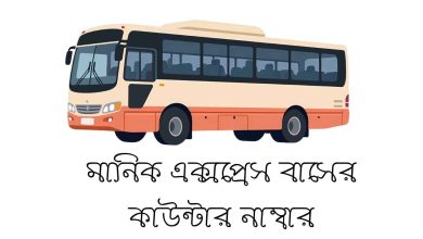 মানিক এক্সপ্রেস বাসের কাউন্টার নাম্বার