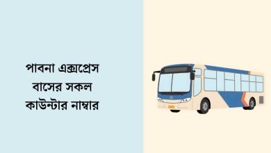 পাবনা এক্সপ্রেস বাসের সকল কাউন্টার নাম্বার