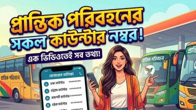 প্রান্তিক পরিবহন বাসের সকল কাউন্টার নাম্বার