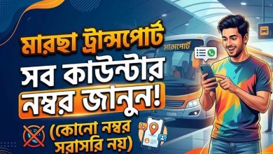 মারছা ট্রান্সপোর্ট বাসের সকল কাউন্টার নাম্বার