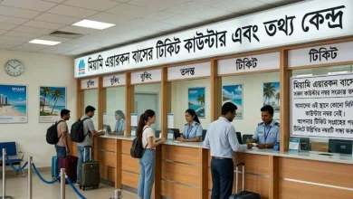 মিয়ামি এয়ারকন বাসের সকল কাউন্টার নাম্বার