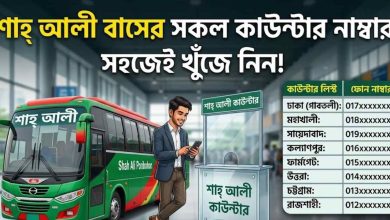 শাহ্‌ আলী বাসের সকল কাউন্টার নাম্বার