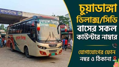চুয়াডাঙ্গা ডিলাক্স বাসের সকল কাউন্টার নাম্বার
