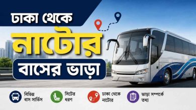 ঢাকা থেকে নাটোর বাসের ভাড়া