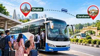 ঢাকা টু দর্শনা বাসের ভাড়া