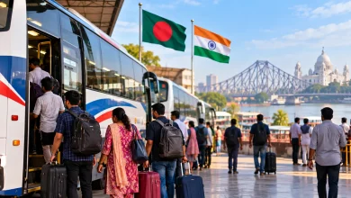 ঢাকা থেকে কলকাতা বাসের ভাড়া