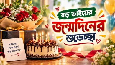 বড় ভাইয়ের জন্মদিনের শুভেচ্ছা